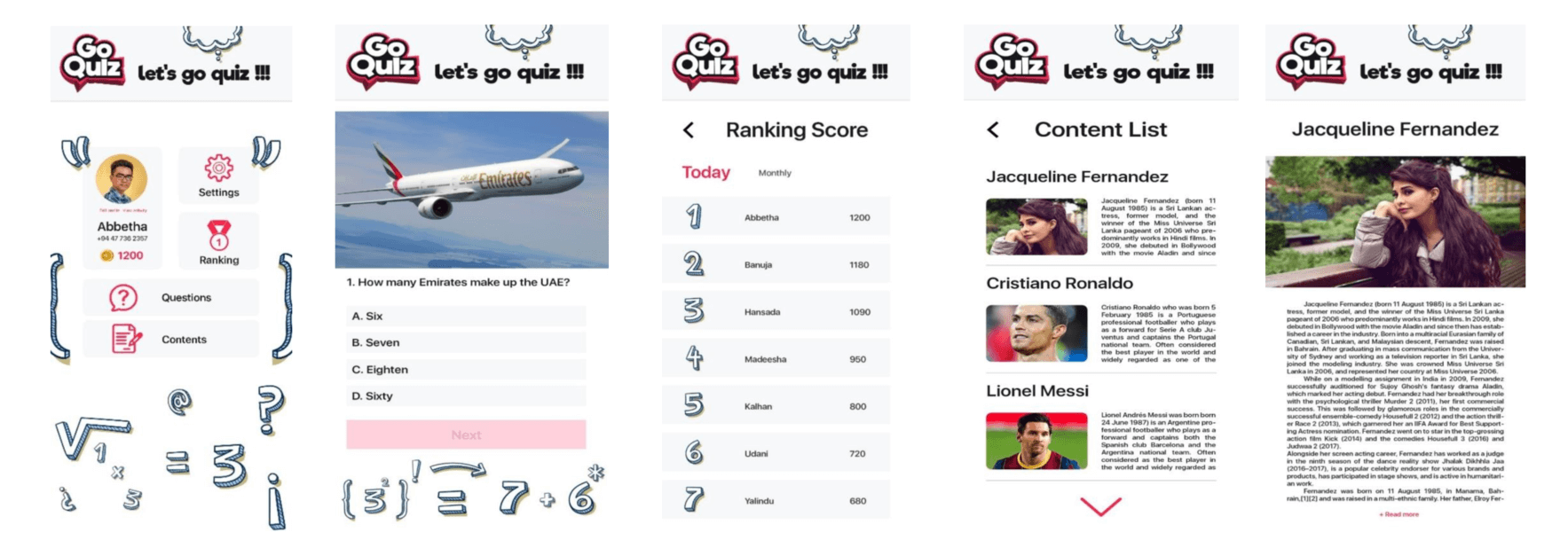 Go Quiz Service
